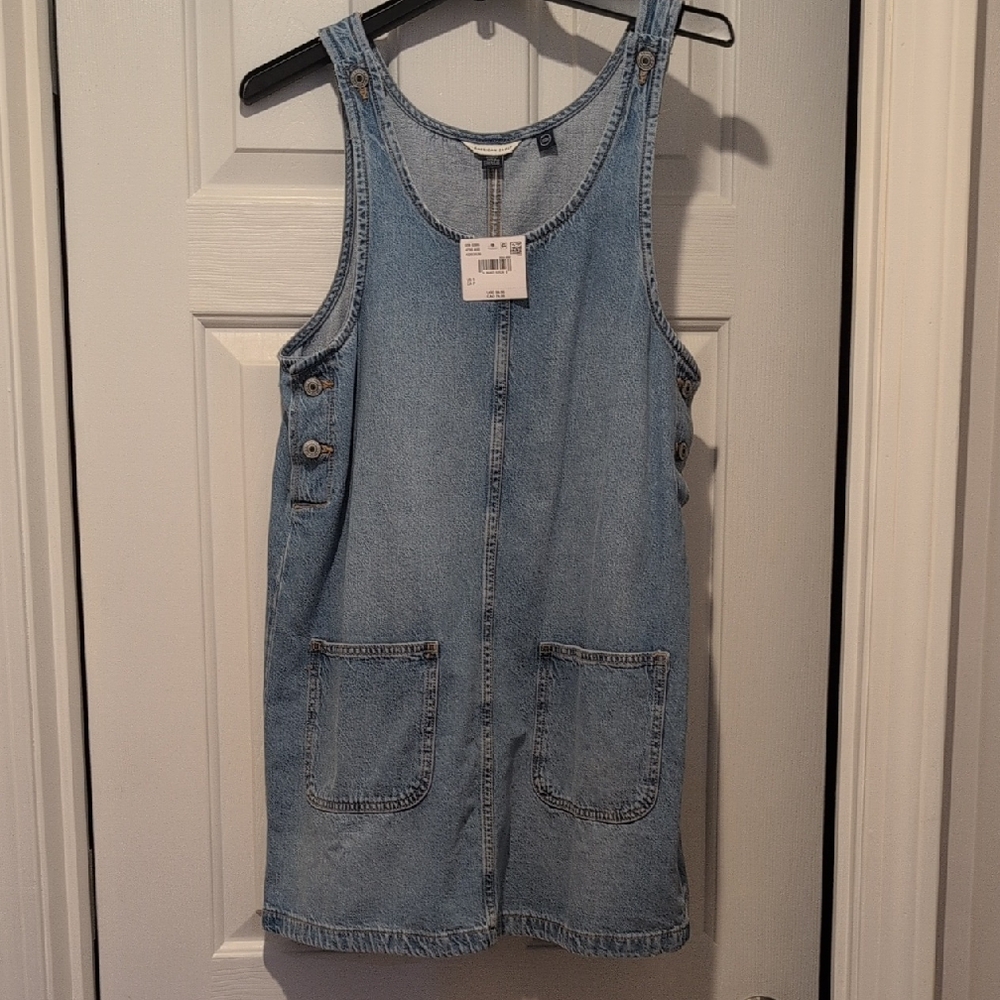 American Eagle Outfitters Light Blue Denim Dress